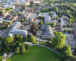 Ariel view of campus